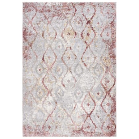 Safavieh 9 x 12 ft. Meadow 500 Contemporary Rectangle Area Rug Grey & Pink MDW527G-9